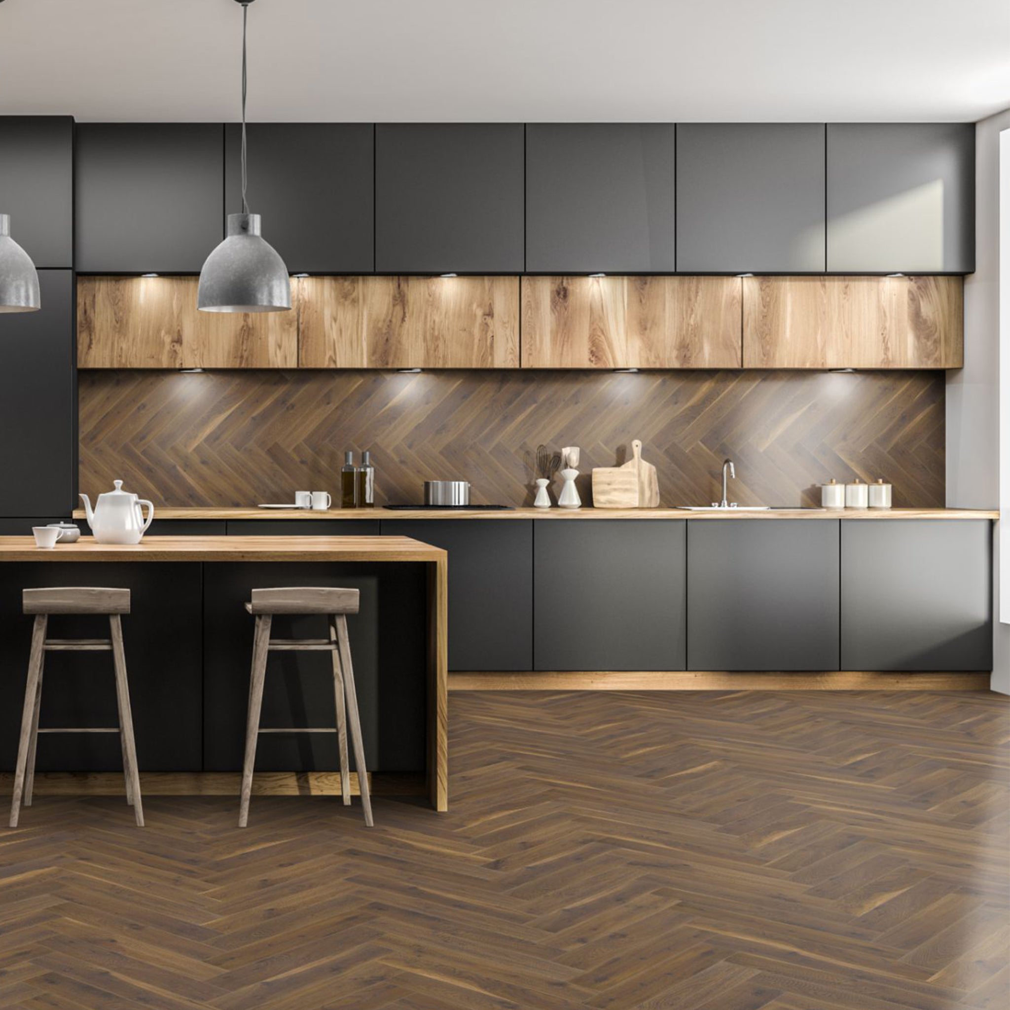 Coffee-Oak-12mm-Herringbone-Laminate-1